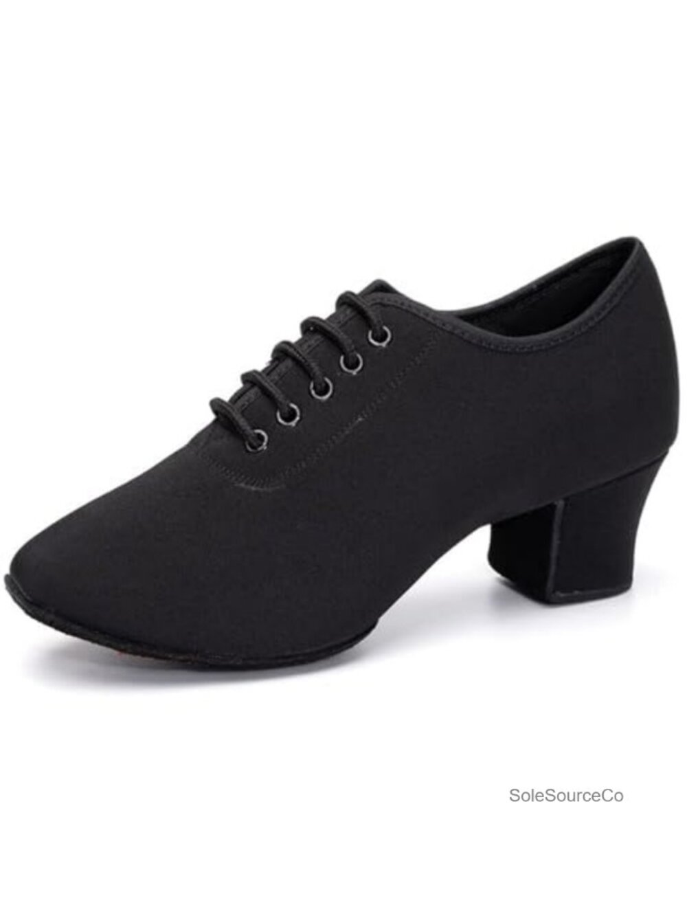 Women's Lace-up Closed Toe Suede Sole Dance Shoes for Salsa Latin Ballroom